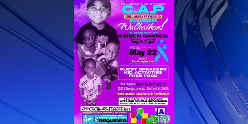the kaiden garner project hosting child abuse prevention walk a thon in sheffield